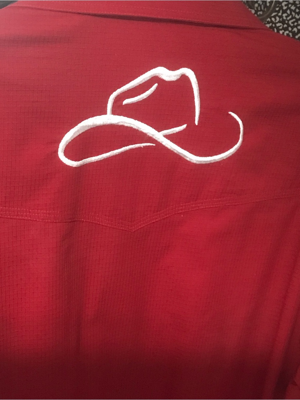 Resistol Men’s Casual Button-Down Shirt in Red - Picture 5 of 6